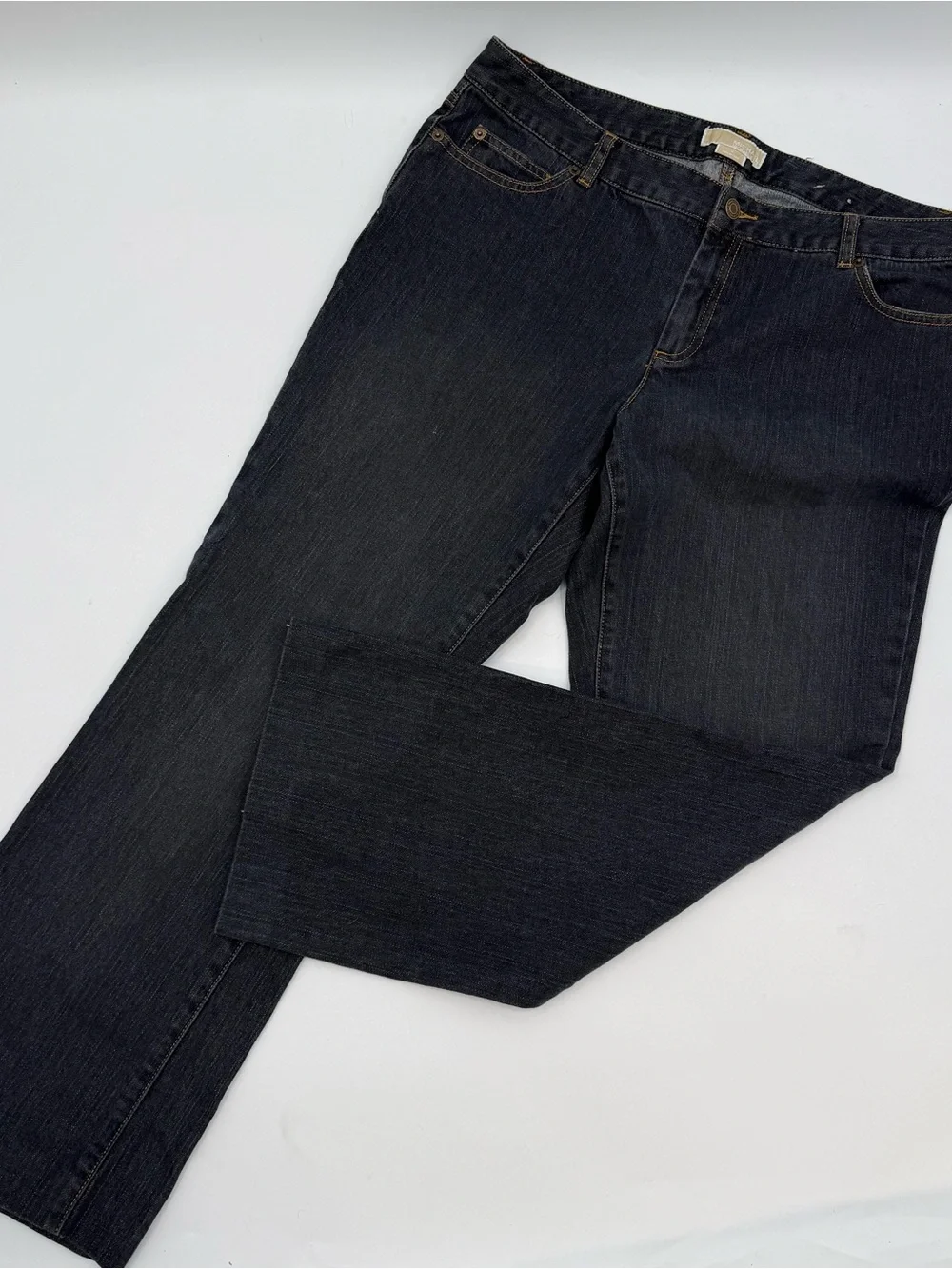 Michael Kors Dark Black Straight Leg Jeans
